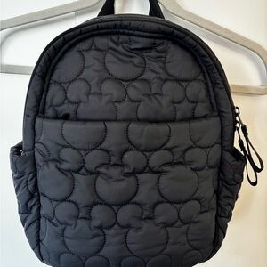Disney x Vera Bradley Featherweight Small Backpack Black Nylon Quilted Mickey